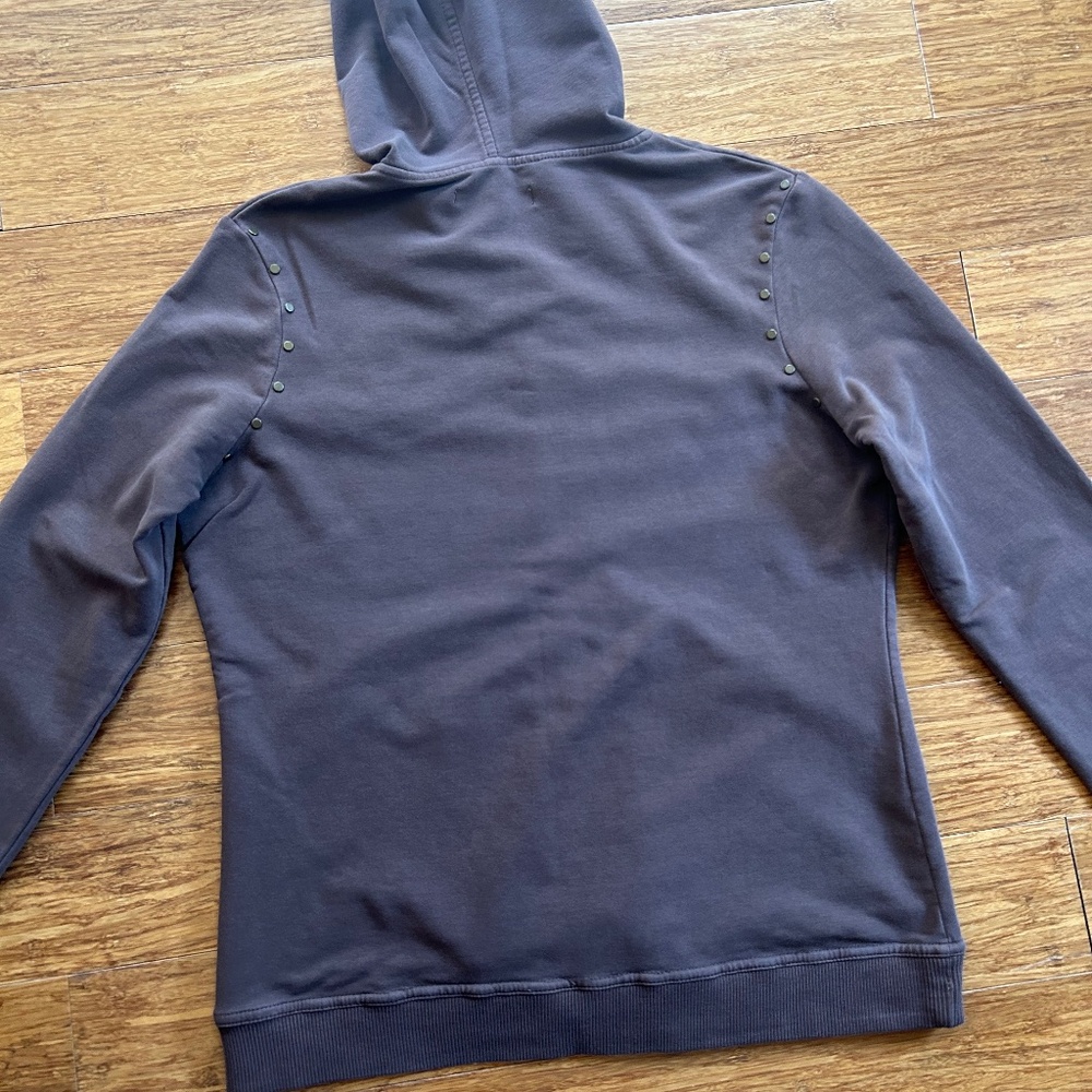 Vertigo Paris Brown Studded and Embroidered Top with Hoodie, Size M - Picture 13 of 16